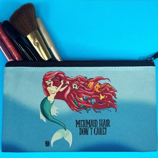Mermaid Hair, Don't Care! Make Up Bag
