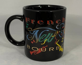 New Orleans Bourbon Street Coffee Mug, Mardi Gras Parade, French Quarter, Music,  NOLA, Louisiana, Travel, Souvenir
