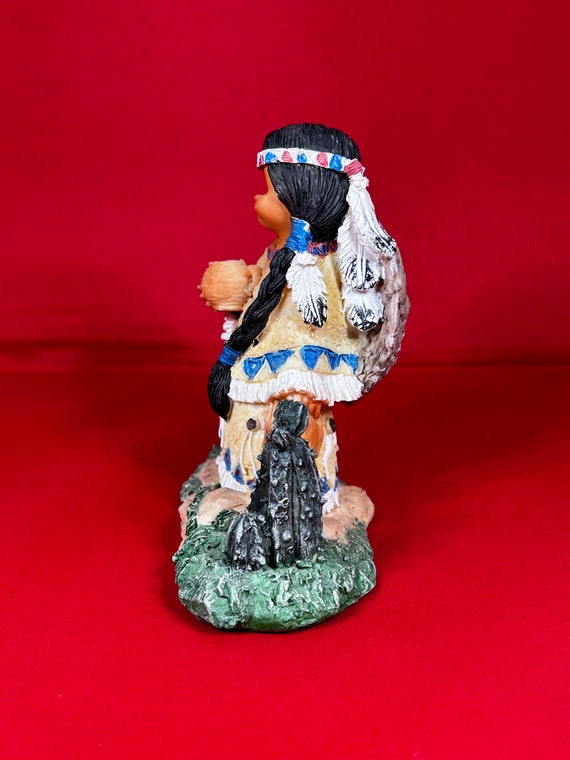 Mädchen Indianerin Mit Kind - 30CM - By Castagna - Indian Figure - 1995