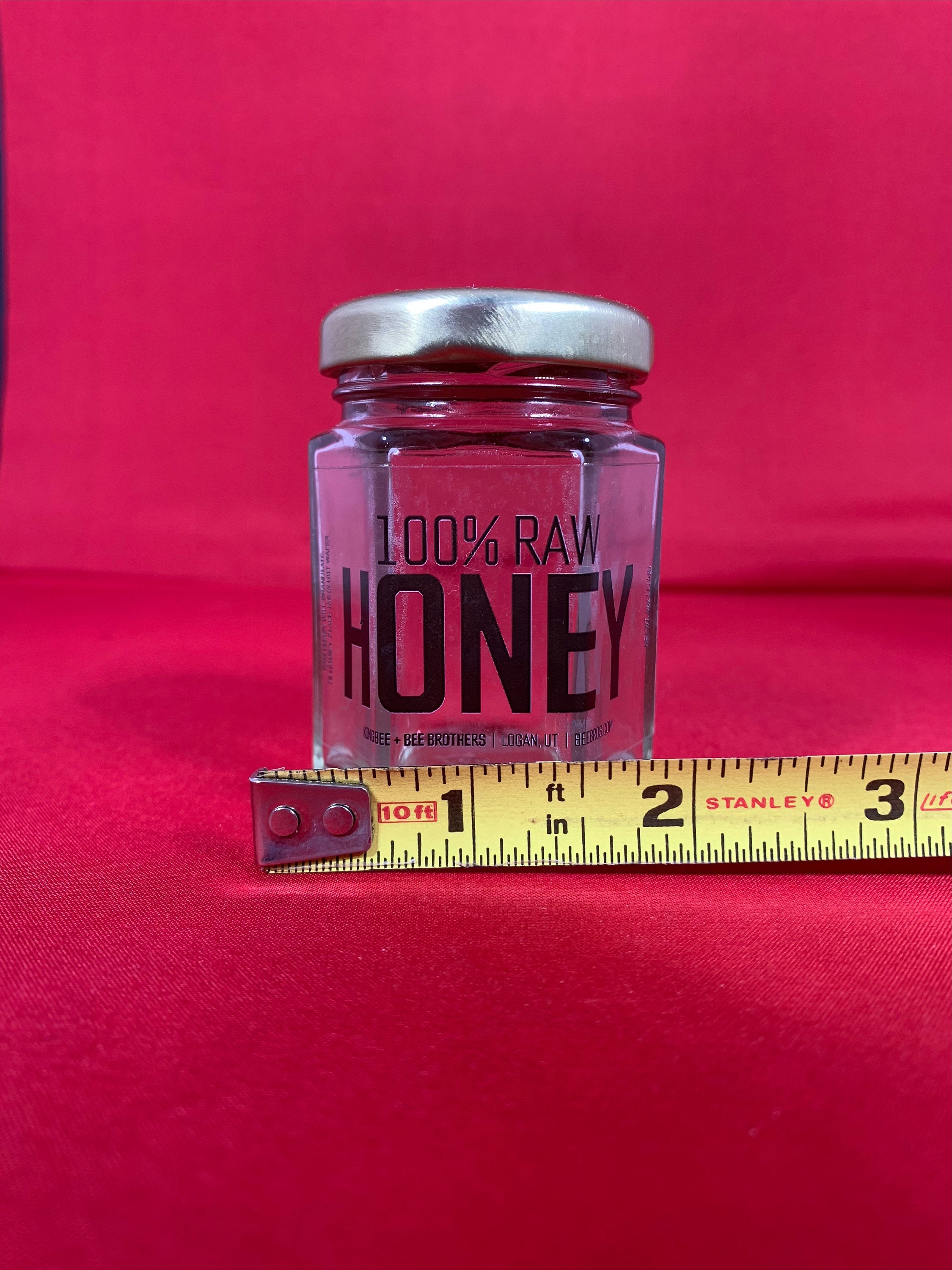 Ut Jar Empty Mini Glass Honey Jar: Kingbee Utah Jar - Etsy