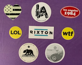 Unique Sticker Collection: LA, California Republic, LOL, WTF