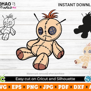 Voodoo Doll, Voodoo svg, Voodoo png, Halloween SVG, Digital Download, Svg Files for Cricut, svg, png, Silhouette, Sublimation, DTF