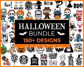 Happy Halloween SVG Mega Bundle, Happy Halloween, Halloween Svg, Silhouette, Svg Files for Cricut, svg, png, Silhouette, Sublimation, DTF