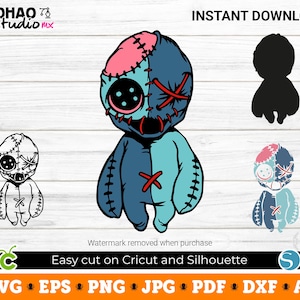 Voodoo Doll, Voodoo svg, Voodoo png, Halloween SVG, Digital Download, Svg Files for Cricut, svg, png, Silhouette, Sublimation, DTF