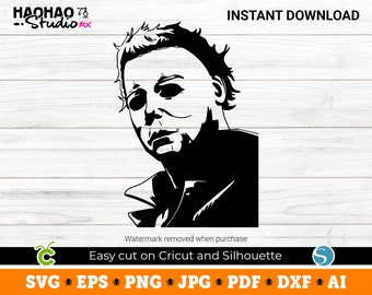 Michael Myers, Halloween, Michael Myers svg, Halloween SVG, Digital Download, Svg Files for Cricut, svg, png, Silhouette, Sublimation, DTF
