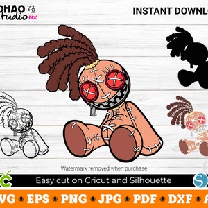 Voodoo Doll, Voodoo svg, Voodoo png, Halloween SVG, Digital Download, Svg Files for Cricut, svg, png, Silhouette, Sublimation, DTF