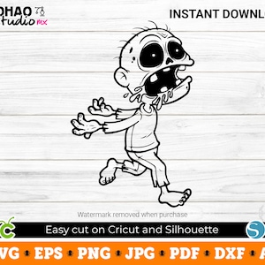 Zombie, Zombie svg, Zombies sticker, Zombies, Halloween SVG, Digital Download, Svg Files for Cricut, svg, png, Silhouette, Sublimation, DTF