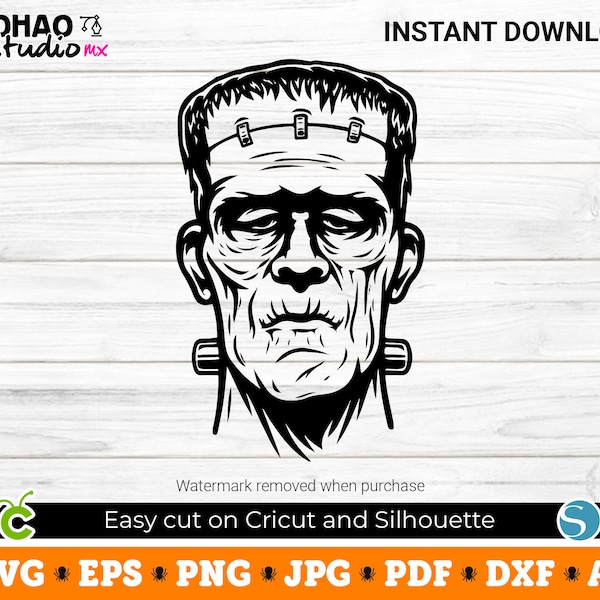 Frankenstein, Frankenstein svg, Halloween SVG, Digital Download, Svg Files for Cricut, svg, png, Silhouette, Sublimation, DTF