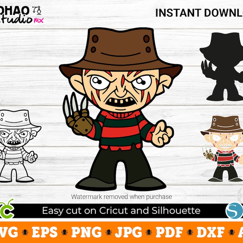 Freddy Krueger Silhouette - Etsy