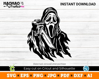 Scream, Scream svg, ghostface svg, scream png, Halloween SVG, Digital Download, Svg Files for Cricut, svg, png, Silhouette, Sublimation, DTF