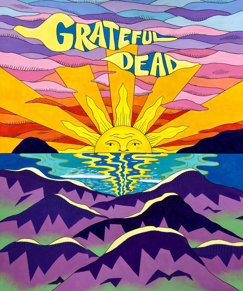 Grateful Dead Poster - Etsy