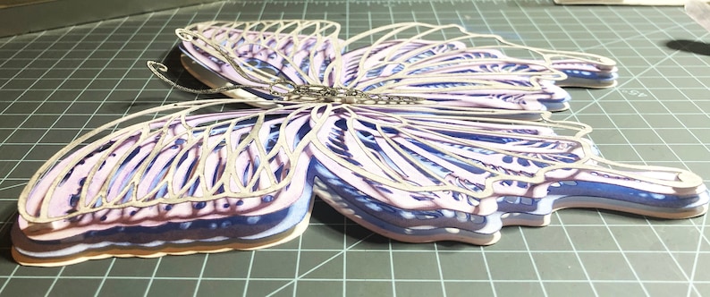 Download 3D Mandala SVG Butterfly-5 Layered file Cricut Project | Etsy