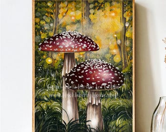 Toadstools of The Shimmering Woods - PDF Downloadable Print