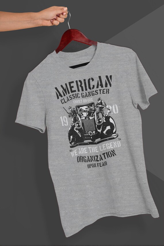 ordbog Søgemaskine markedsføring Aktiv American Gangster T-shirt 1920s Tshirt Old School Italian - Etsy
