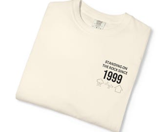 Firm Foundation T-Shirt - Matthew 7:25, Inspirational Bible Verse