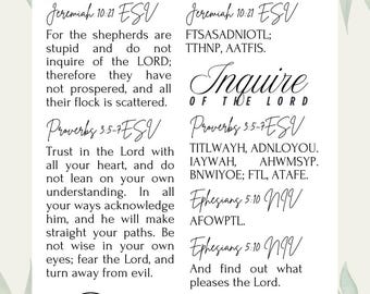 Christian Temporary Tattoo: Bible Verse Acronym, Scripture Tattoo