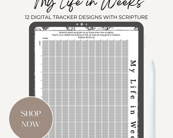 My Life in Weeks Life-Planner Printable • 12 Scripture Versions • Digital Download PDF
