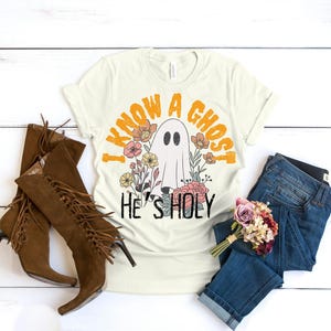 Funny Holy Ghost Halloween T-Shirt – Christian Unisex Comfort Colors Tee