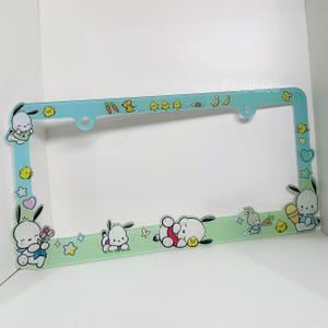 Pochacco Kawaii cute Sanrio License Plate Frame (USA fit)