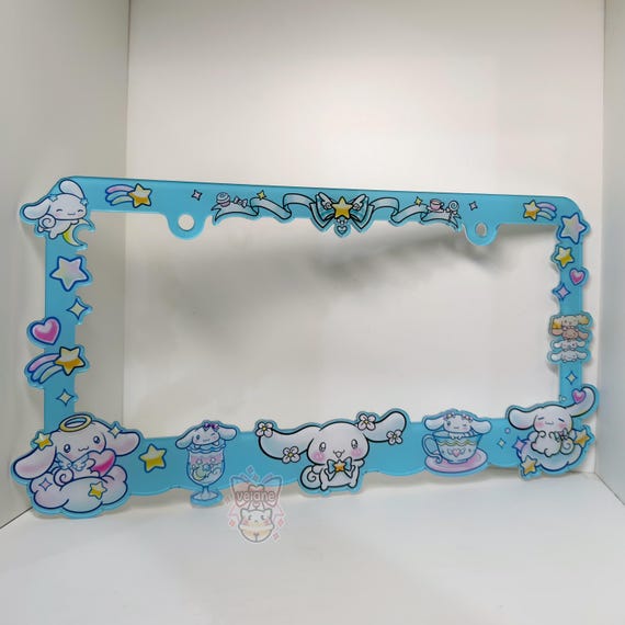Cinnamoroll Kawaii cute Sanrio license plate frame (USA fit)
