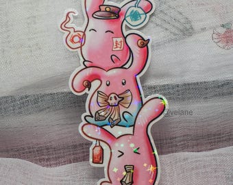 TBHK / JSHK / Toilet Bound Hanako kun / Jibaku Shounen Hanako kun Mokke pegatina holográfica