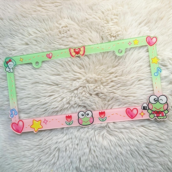 Keroppi Kawaii Cute Sanrio License Plate Frame (USA Fit) - Etsy