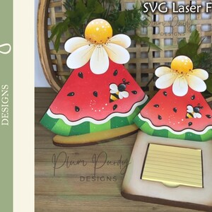 Watermelon SVG Laser File, Watermelon with Flowers SVG, Watermelon Shelf Sitter, Summer Shelf Sitter, Summer Tiered Tray SVG, Plum Purdy svg