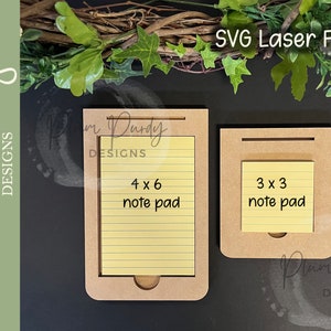 Porta blocco note file SVG, Porta blocco note intercambiabile, Porta blocco note da scrivania, Porta blocco note stagionale, File SVG intercambiabile