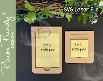 File SVG porta blocco note, porta blocco note intercambiabile, porta blocco note da scrivania, porta blocco note stagionale, file SVG intercambiabile