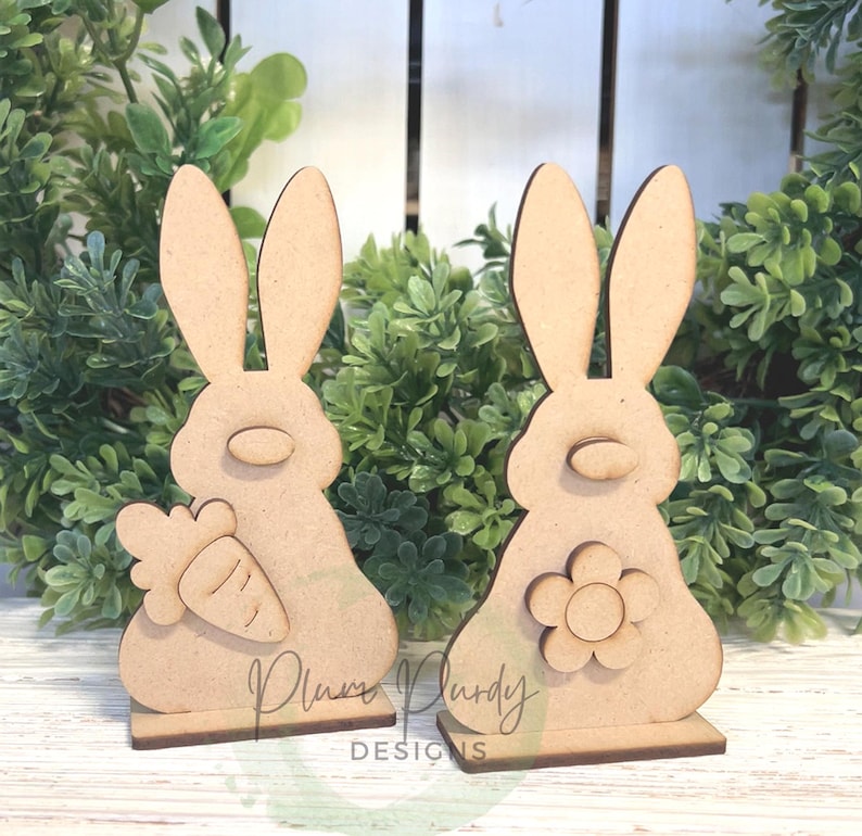 Spring House SVG Laser Cut File, Spring Bunny Home, House Shelf Sitter ...