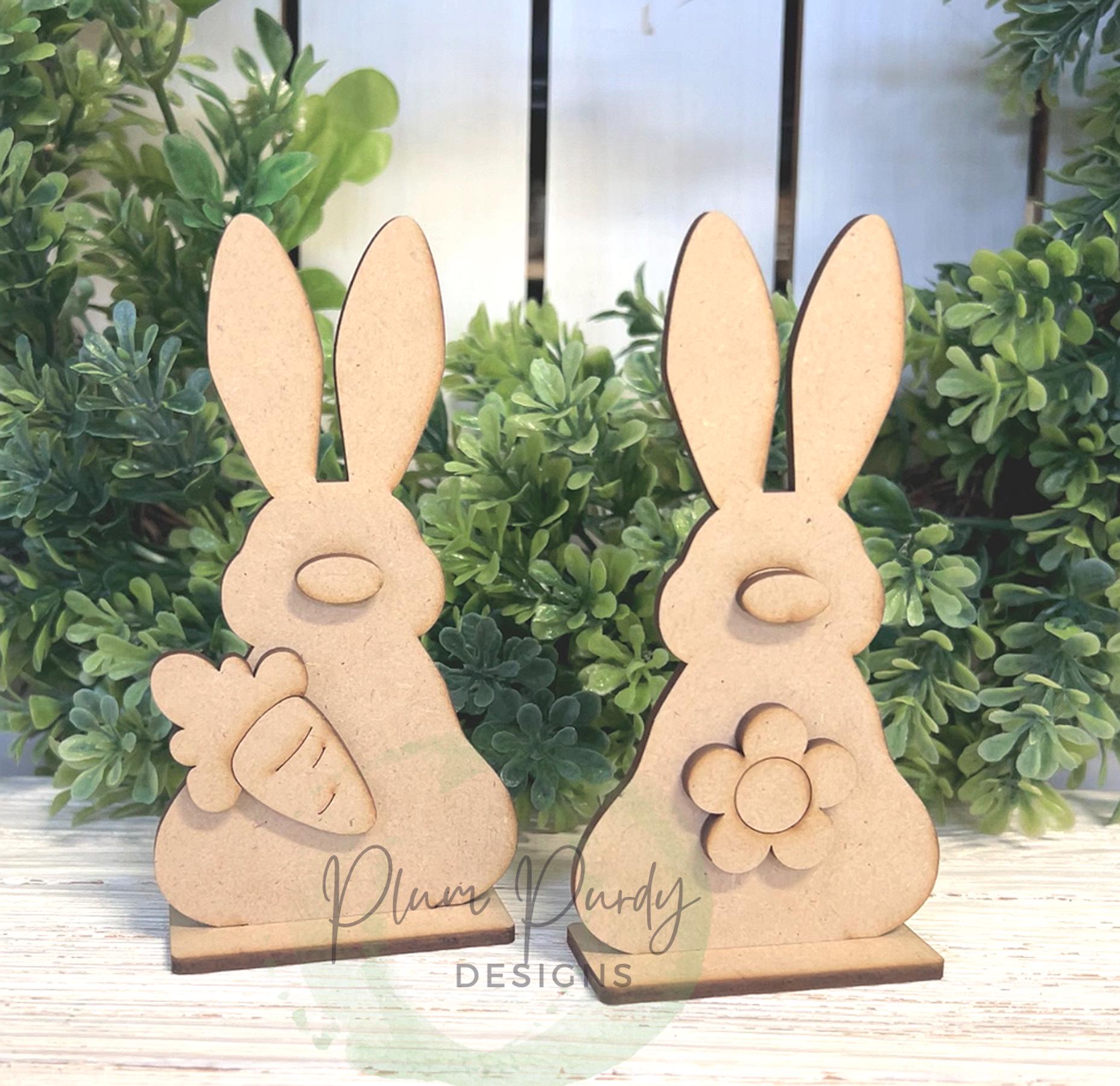 Spring House SVG Laser Cut File, Spring Bunny Home, House Shelf Sitter ...