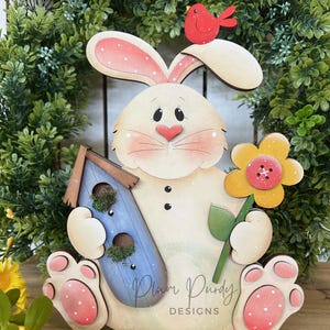 Spring Bunny SVG Laser File, Bunny Shelf Sitter, Spring Decor ...