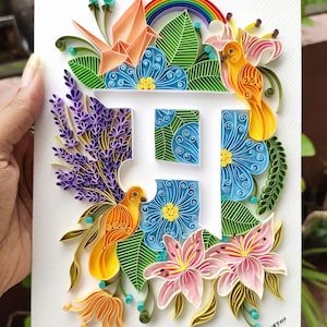 Letras personalizadas de la A a la Z hechas con filigrana, regalo personalizado, decoración del hogar, regalos de cumpleaños, día de acción de gracias, día de la amistad, día de San Valentín