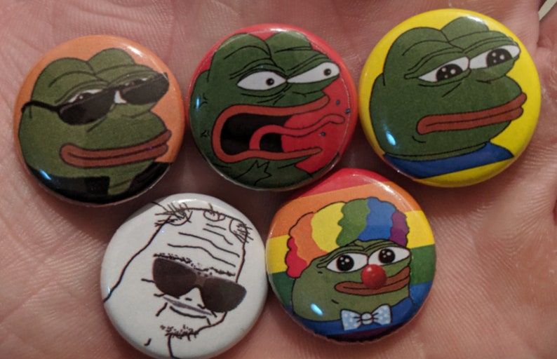 Téléchargement gratuit Images Variety Pack 5 Pinback Meme Buttons Clown World Pepe The Etsy dernière par