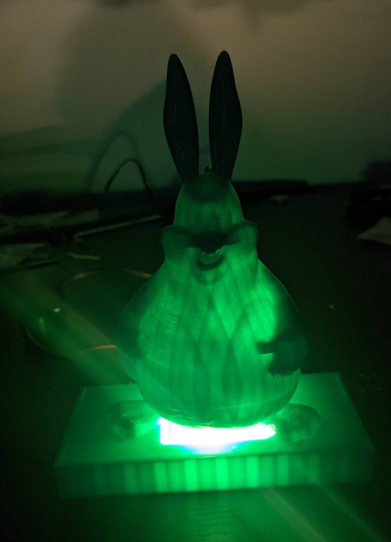 3D Printed Big Chungus Lamp Etsy