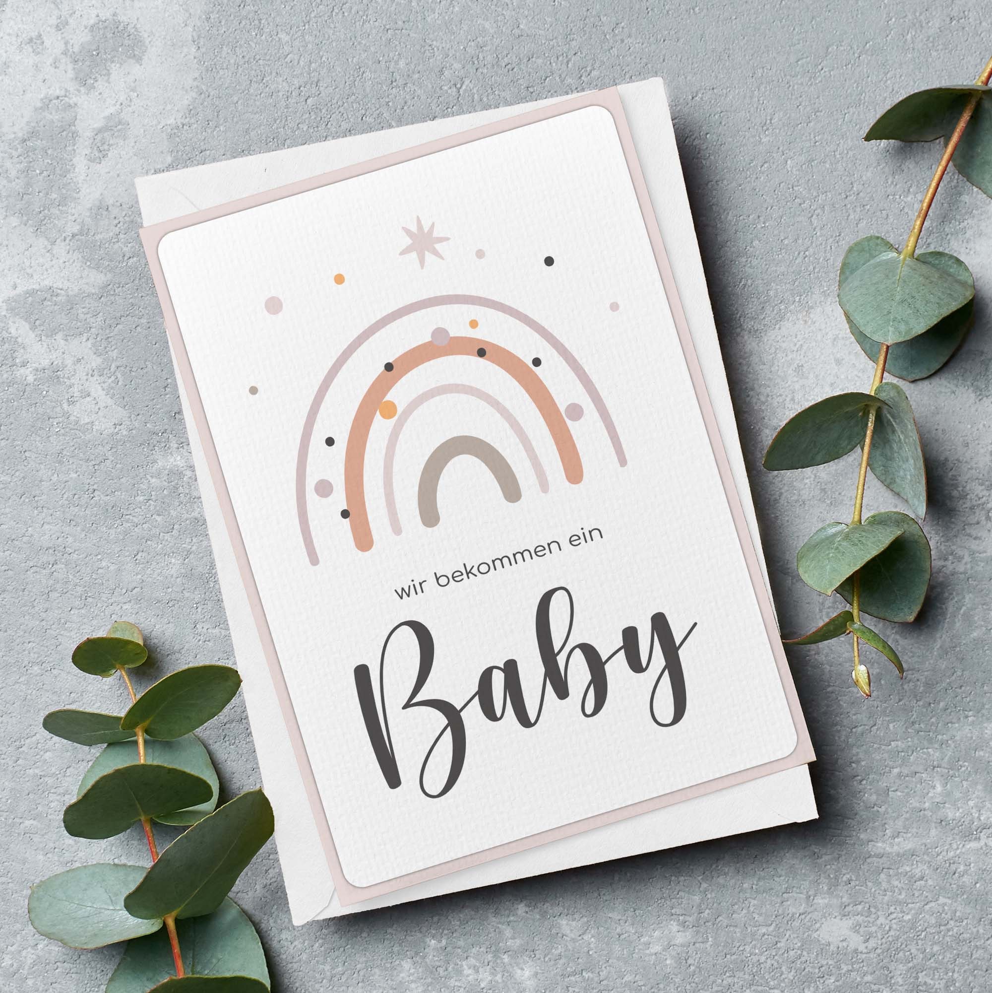 Schwangerschaft verkünden Wir bekommen ein Baby Verkündung