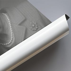 Lustiges Toilettenbild "Queen Elizabeth" hält Nase zu | Motiv für Gäste WC Badezimmer Wanddeko witziges Poster humorvolle Kunst | Es stinkt image 15