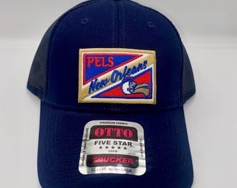 Pelicans Trucker Hat: New Orleans Pelicans - Navy - Velcro