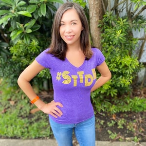 LSU Women’s Shirt - sttdb - LSU Football - LSU neck Shirt - Louisiana shirts - Nola - free shipping - Cajun shirt
