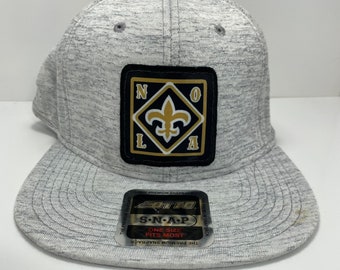 Saints SnapBack Flatbill Hat - New Orleans saints hats - saints hats - nola hats - New Orleans hats