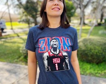Zion Williamson Pelicans Shirt: Hand-Painted Nola Pels Tee