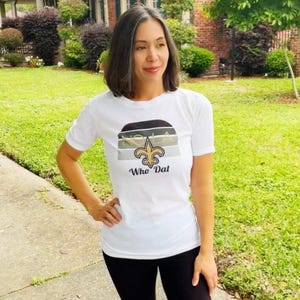 Saints Shirt: New Orleans Fleur de Lis, Who Dat - 2025