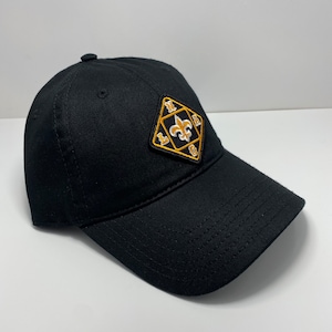 Saints Dad Hat: NOLA Fleur de Lis, Embroidered Patch
