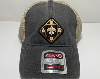 Saints Low Profile Trucker Hat - Saints Hats - Nola - saints shirts
