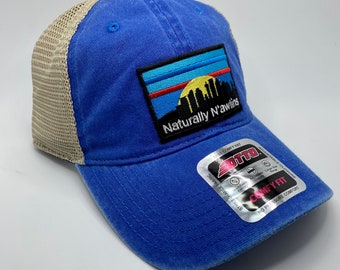 Naturally N’awlins unstructured Trucker Hat - New Orleans hats - Nola - bourbon street - French Quarter