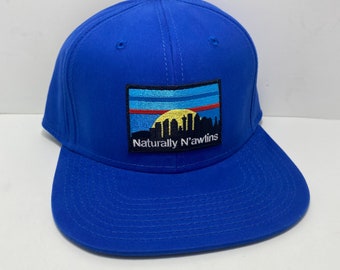 Naturally N’awlins Hat - New Orleans Hat - Flat Bill - Nola hats - Saints hats - Cityscape