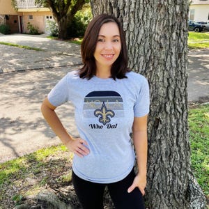 Saints Shirt: New Orleans Fleur de Lis, Who Dat - 2025