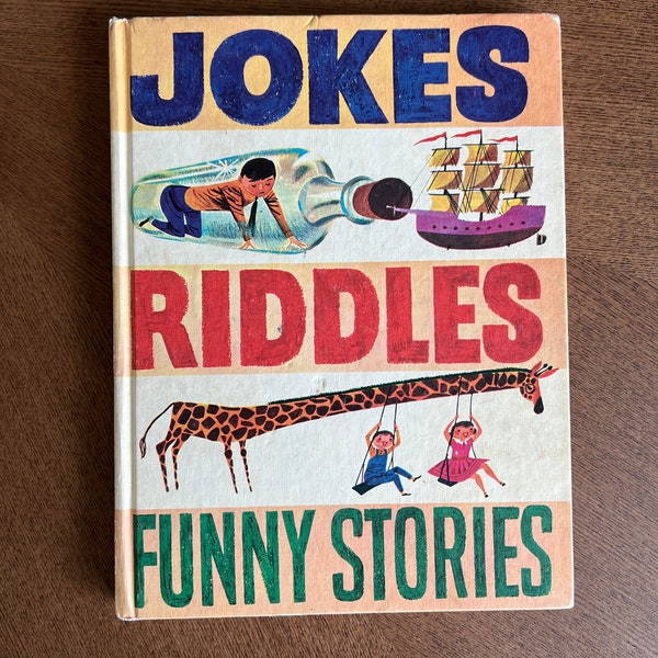 Vintage Jokes Riddles Funny Stories Book Grosset & Dunlap 1977 Printing