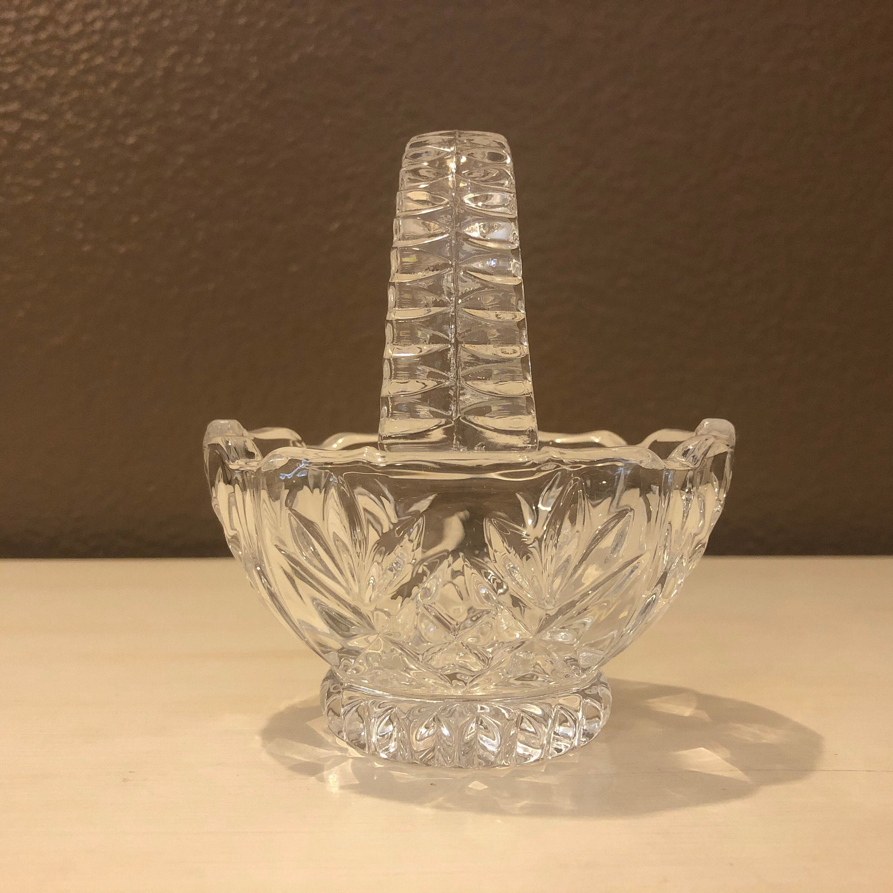 Princess House Basket Miniature Garden Glass Basket Etsy