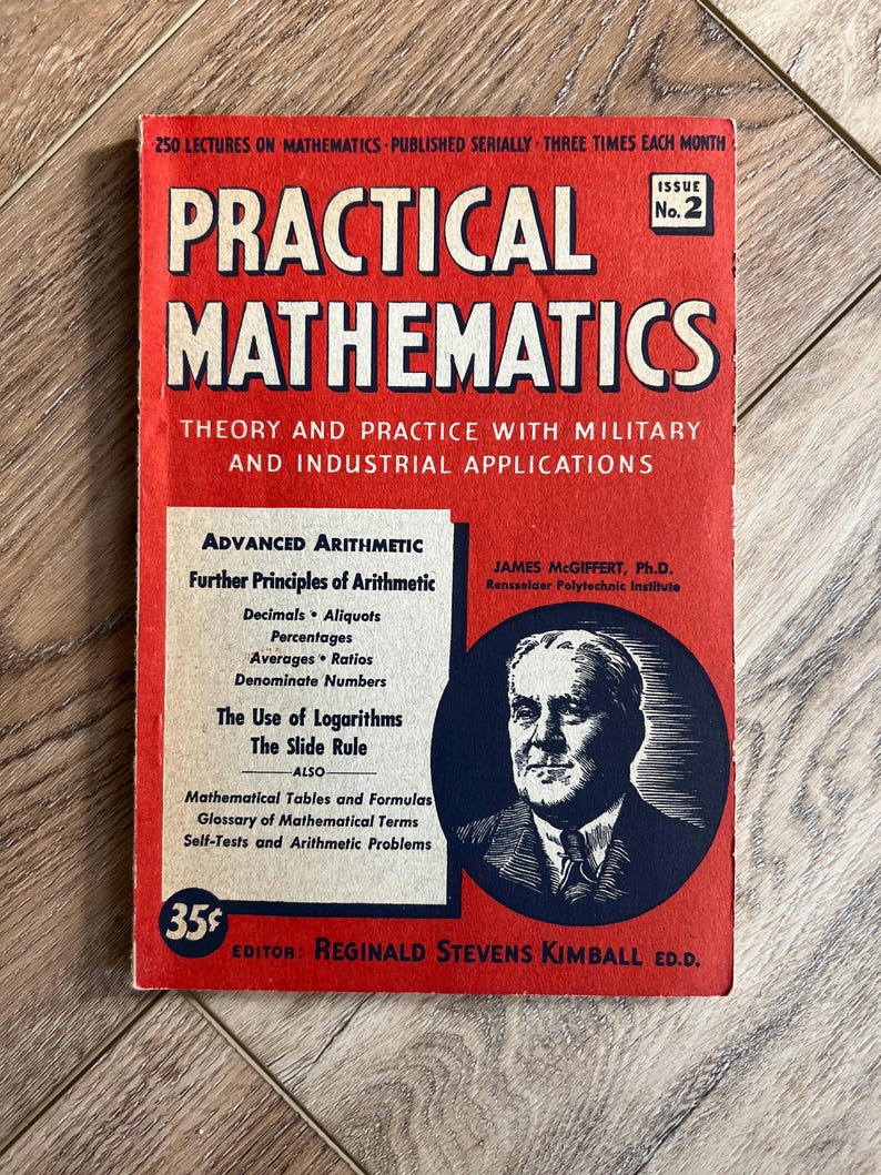 Milater Math Vintage Practical Mathematics Booklet – Issue No. 2, Military ...